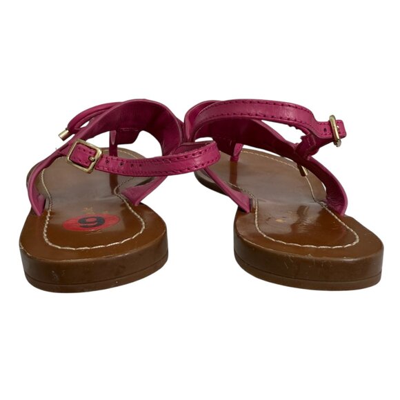Kate Spade Carolina Leather Thong T Strap Bow Sandals Women's Size 6.0 M - Picture 5 of 10